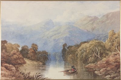 On the Loch near Killin Perthshire by Thomas Miles II Richardson